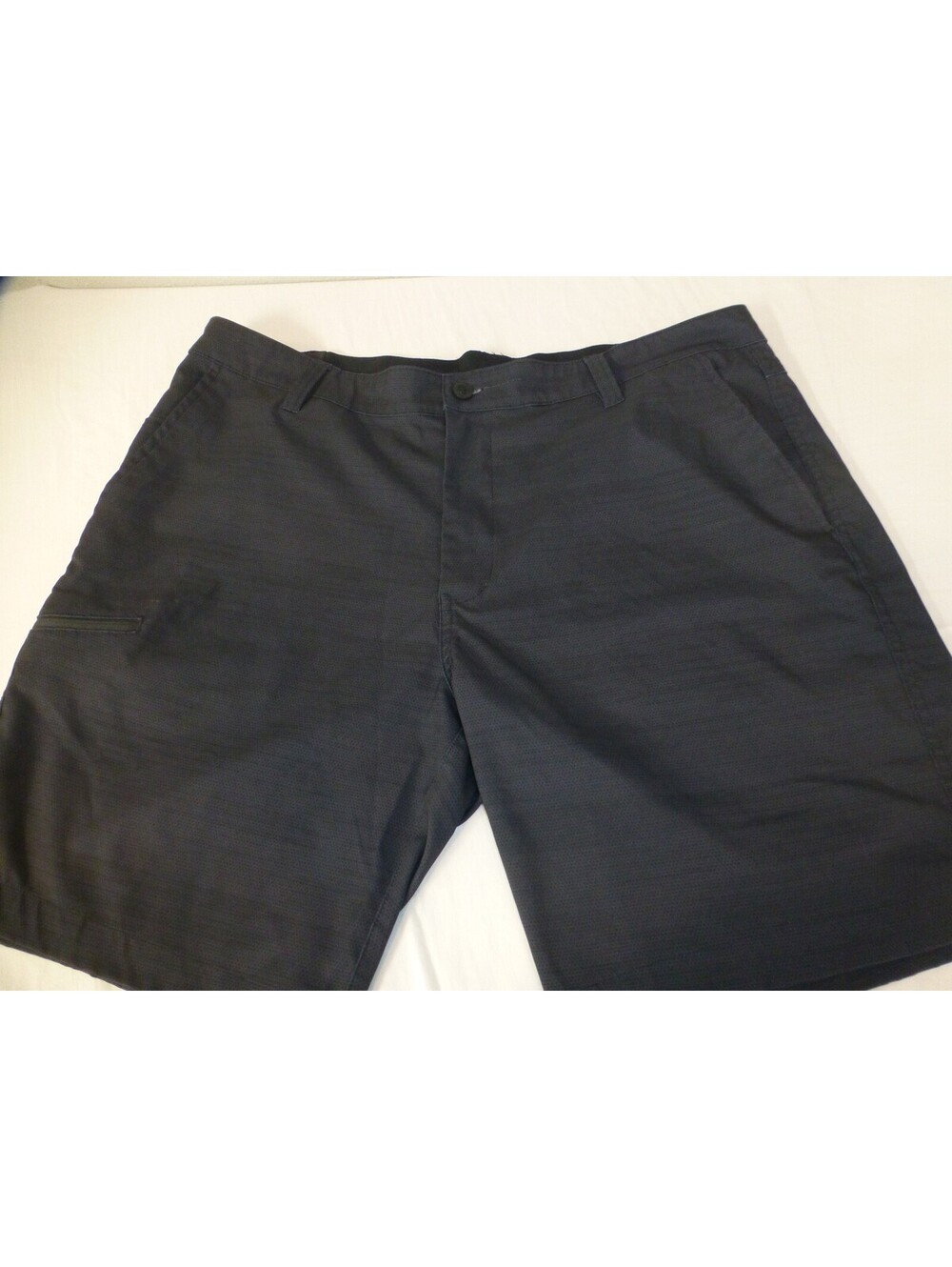 HAWKE & CO. Men's 38W Charcoal Gray Flat Front Stretch Performance Shorts 9" J5